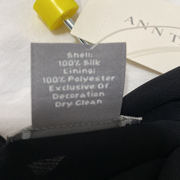 Ann Taylor Black Silk Lace and Ribbon Trim Cami Top NWT - Picture 13 of 16